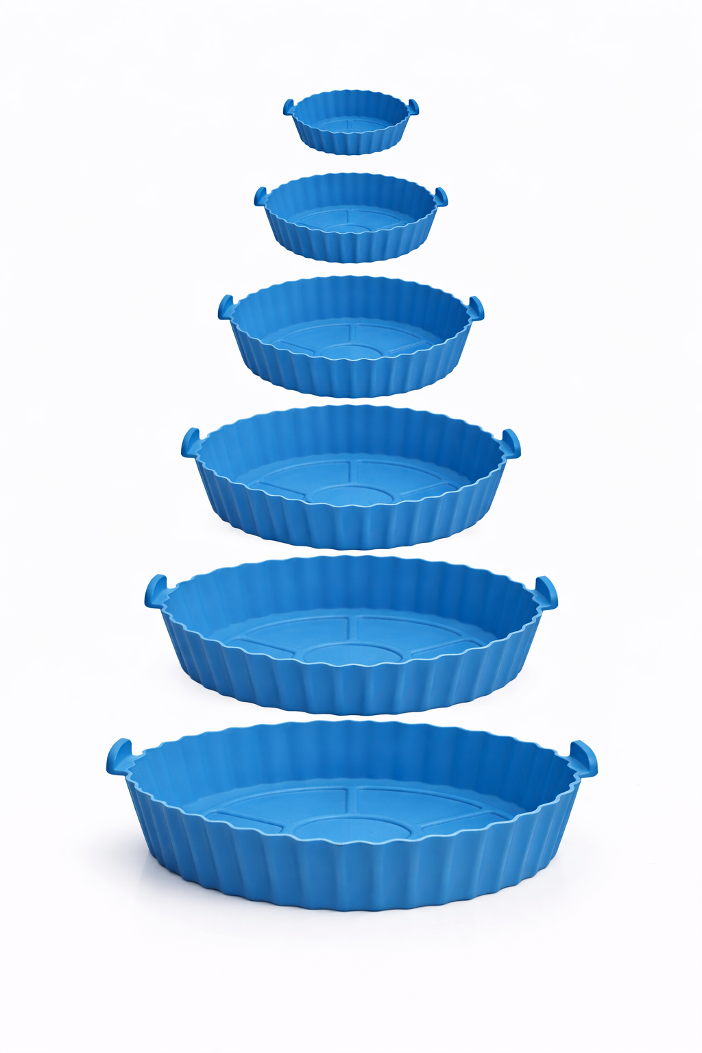 Air Fryer Silicone Liners Pot – Reusable Non-Stick BPA-Free Heat Resistant Air Fryer Accessories, Dishwasher & Oven Safe Round Baking Tray Inserts